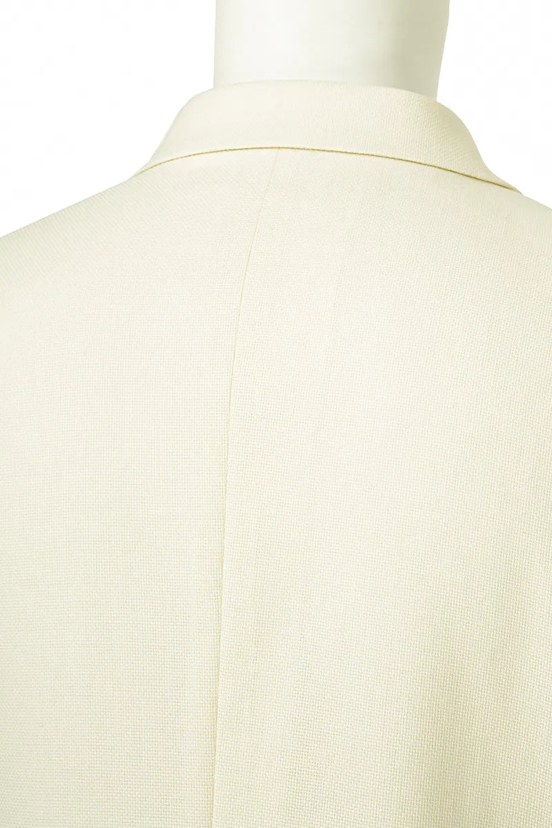 Matteo Ivory Double Breasted Italian 110s Fabric Sport Coat