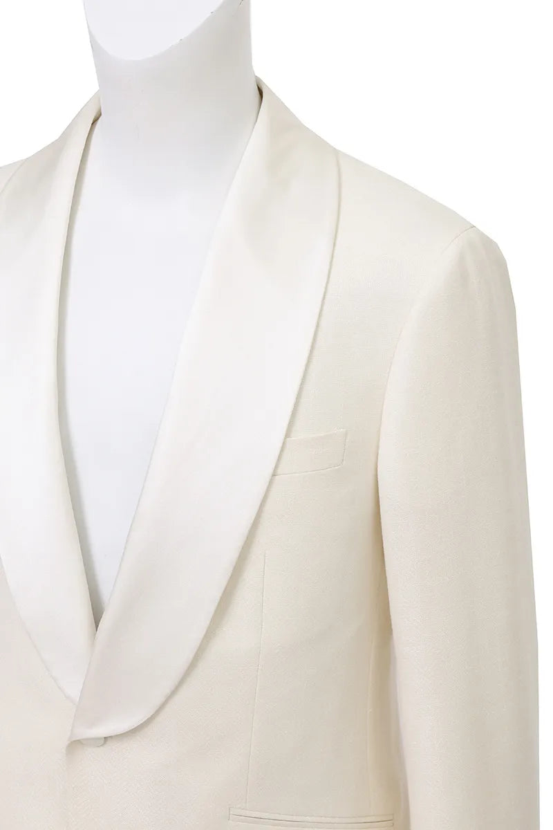 Sebastian Ivory Tweed 2 Piece Tuxedo Suit