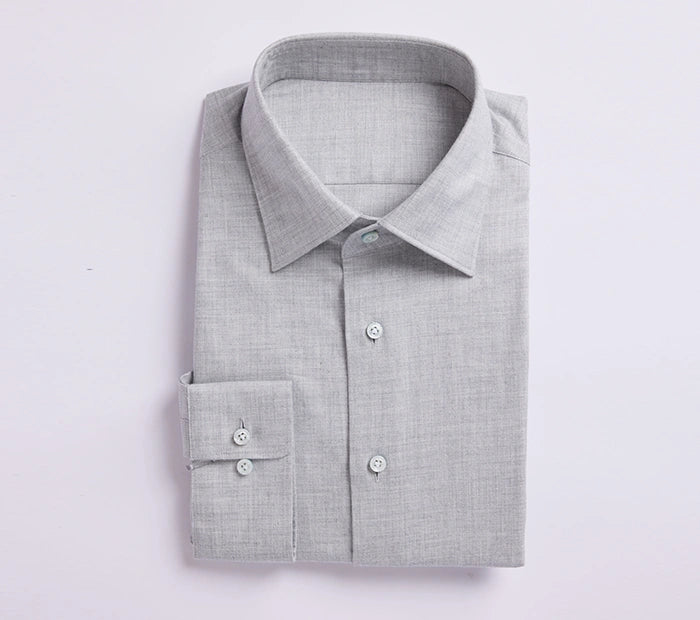 Geneva Light Gray Cotton Shirt