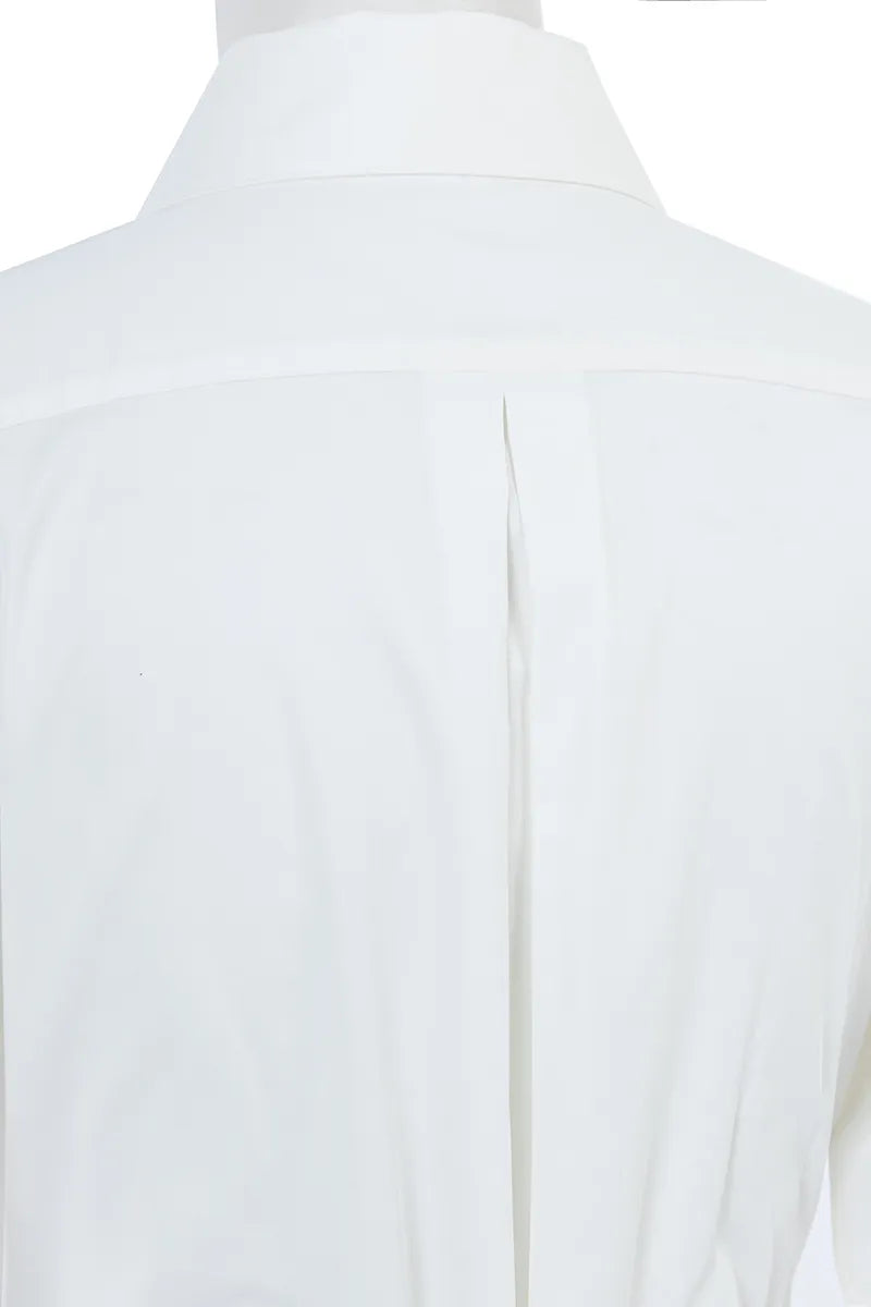 Valeria Off White Cotton Shirt Dress