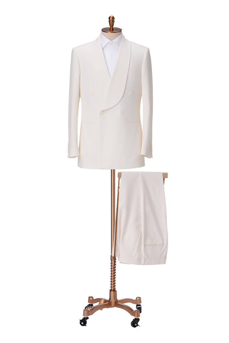 White Wool Tuxedo Slim Fit tailored available in made to measure option ,custom made tailored suits in all colors fitted to you, jacquard tuxedos for wedding (4)