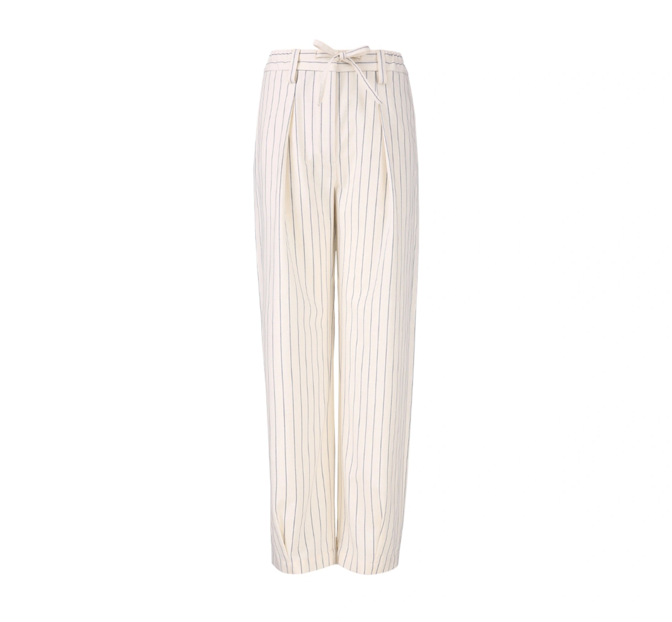 Venetian Stripe Wool-Silk Women's Trousers