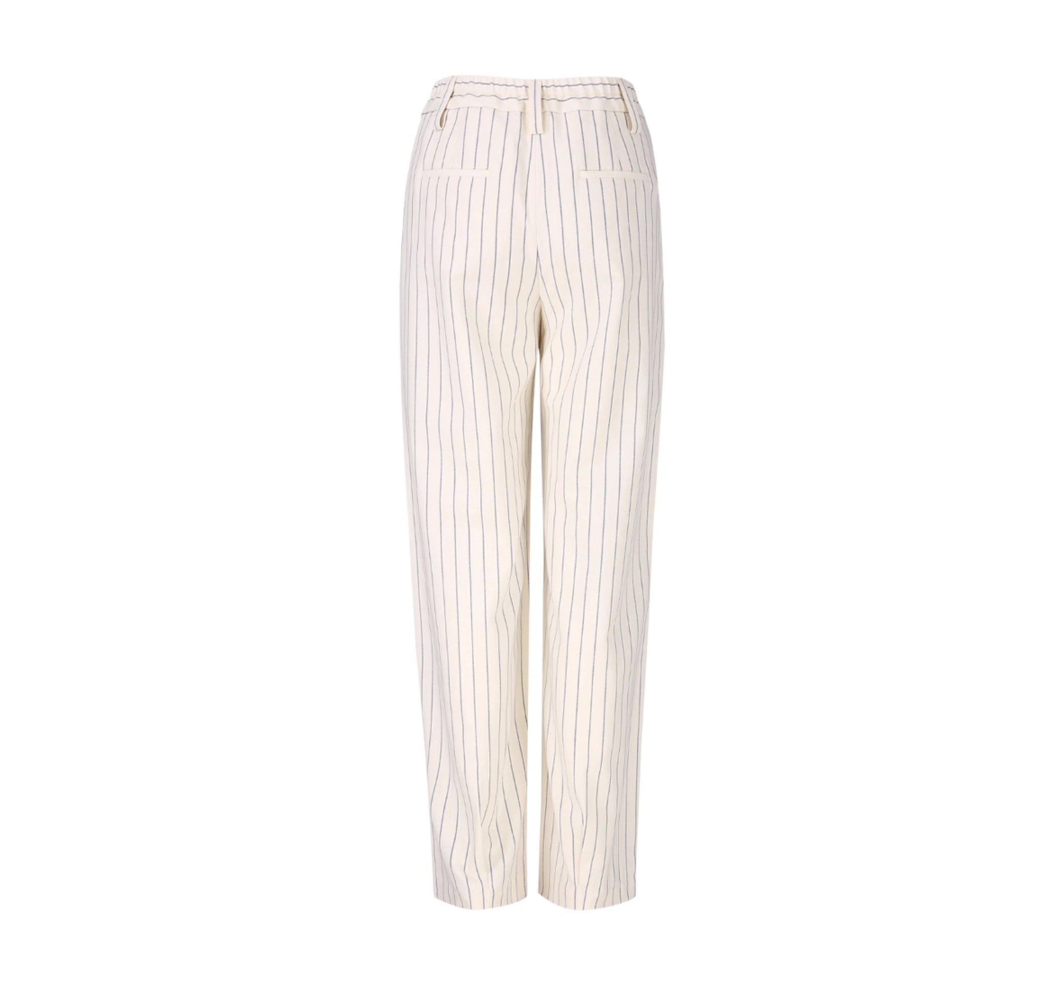 Venetian Stripe Wool-Silk Women's Trousers