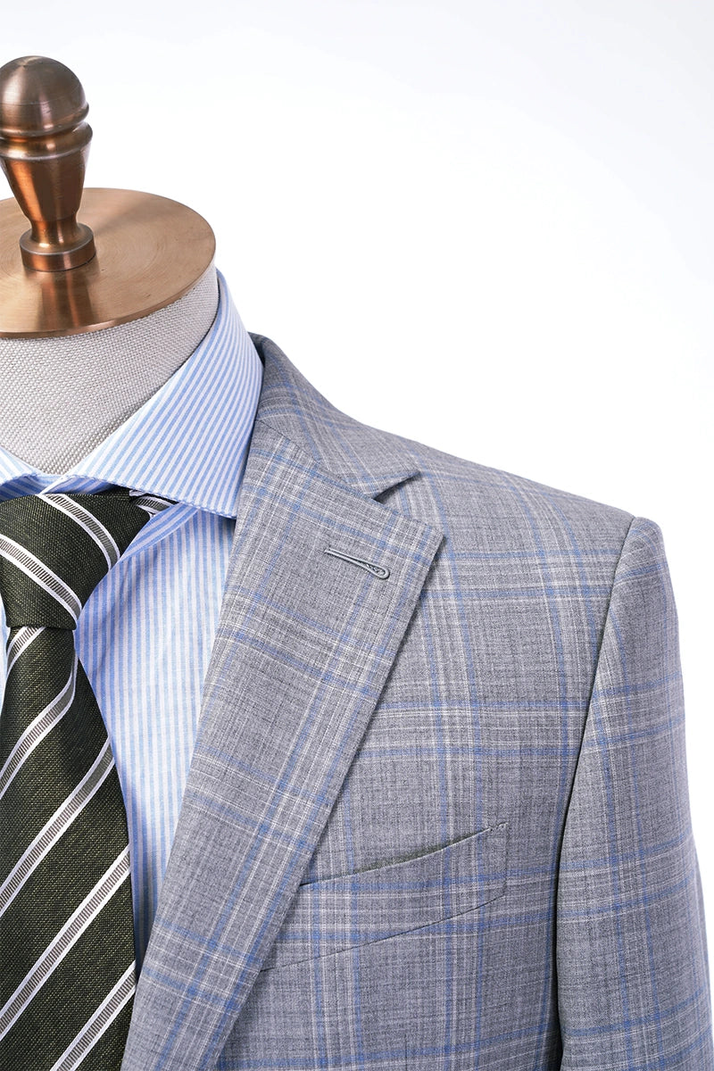 The Geneva Plaid Wool Suit