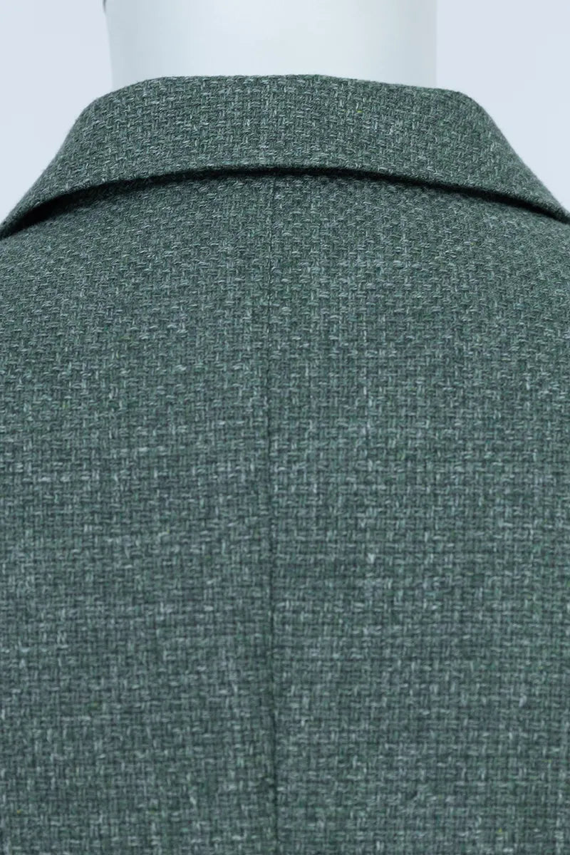 Siena Green Plaid Italian Cotton Wool Sport Coat