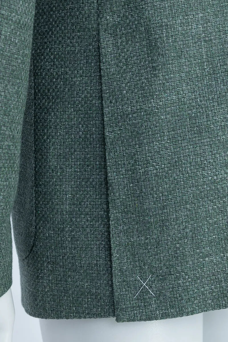 Siena Green Plaid Italian Cotton Wool Sport Coat