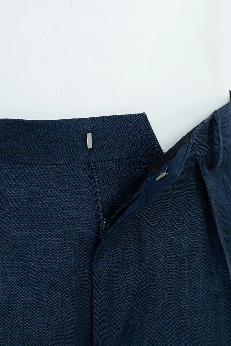 Ravenna Blue Stripe Italian Wool Suit