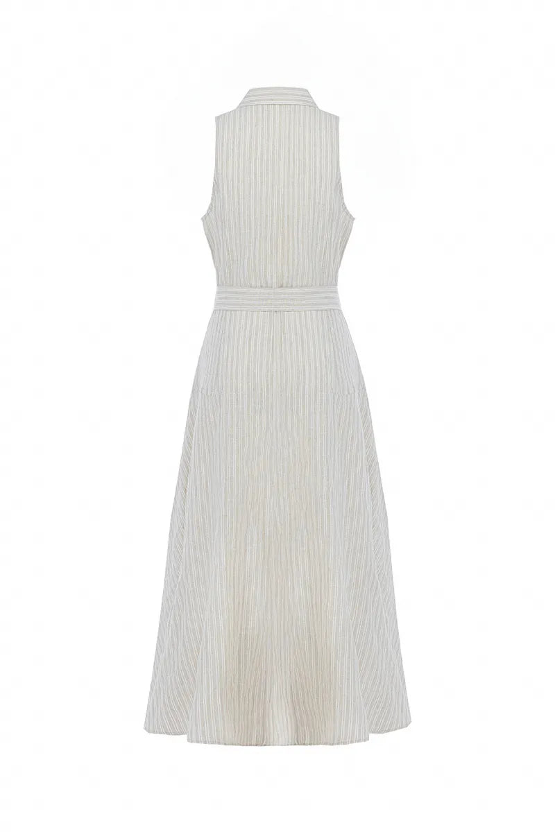 Sorrento Linen Stripe Shirt Dress