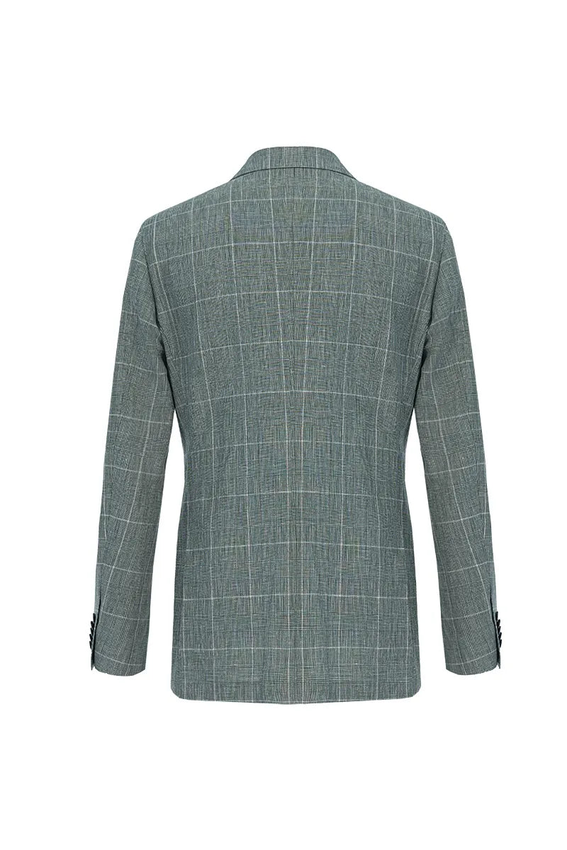 Greenwich Plaid Linen Blend Sport Coat
