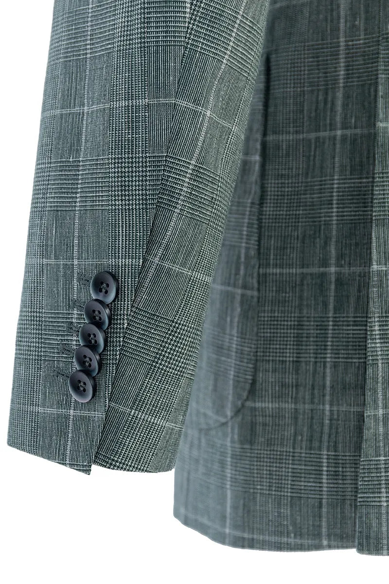 Greenwich Plaid Linen Blend Sport Coat